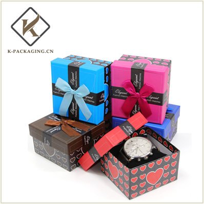 Colorful paper watch box