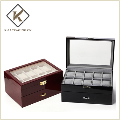 Double deck wodden watch box