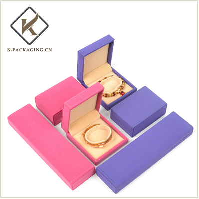 Cabretta leather colorful jewelry box