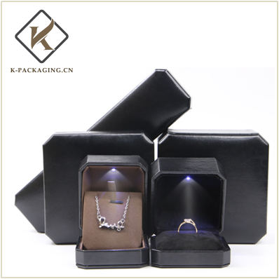 High quality PU LED jewelry box 