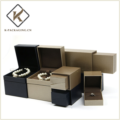 Champagne deluxe parchment jewelry box