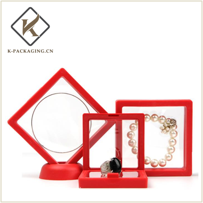 RED Color transparent suspension jewelry rack 