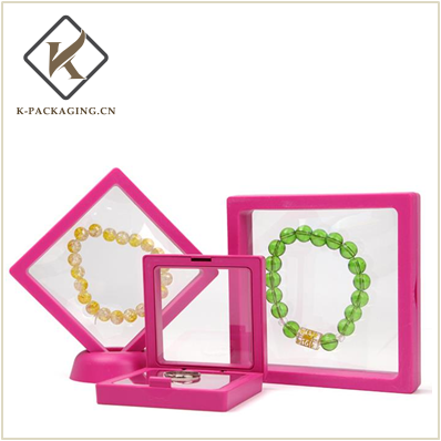 Pink Color transparent suspension jewelry rack 