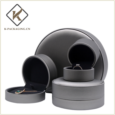 Half round Ring box with PU Leather
