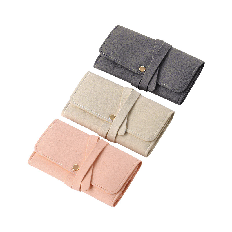 Multi - Functional Jewelry Roll Pouch for Necklaces, Rings & Earrings