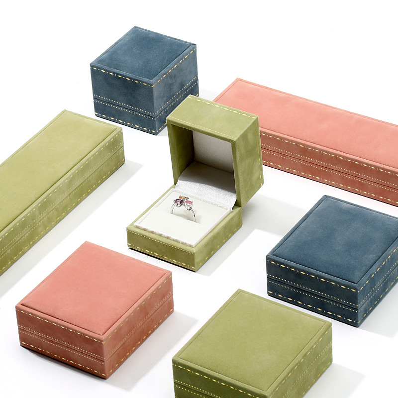 Colorful Velvet - Textured Jewelry Box Set