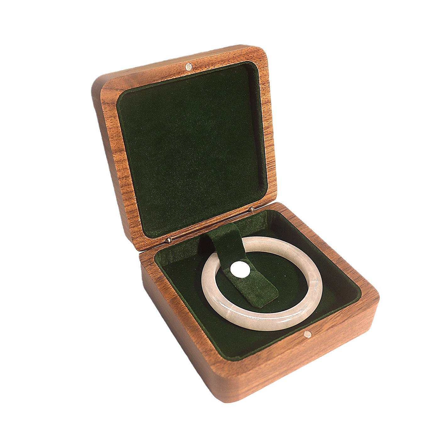Solid Black Walnut Jewelry Boxes for Bracelets - Ideal for Gifting