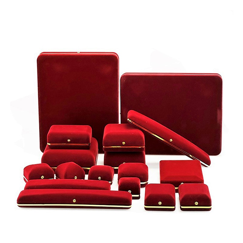 Customized Flocked Jewelry Boxes, Medal Boxes and Stud Earring Boxes