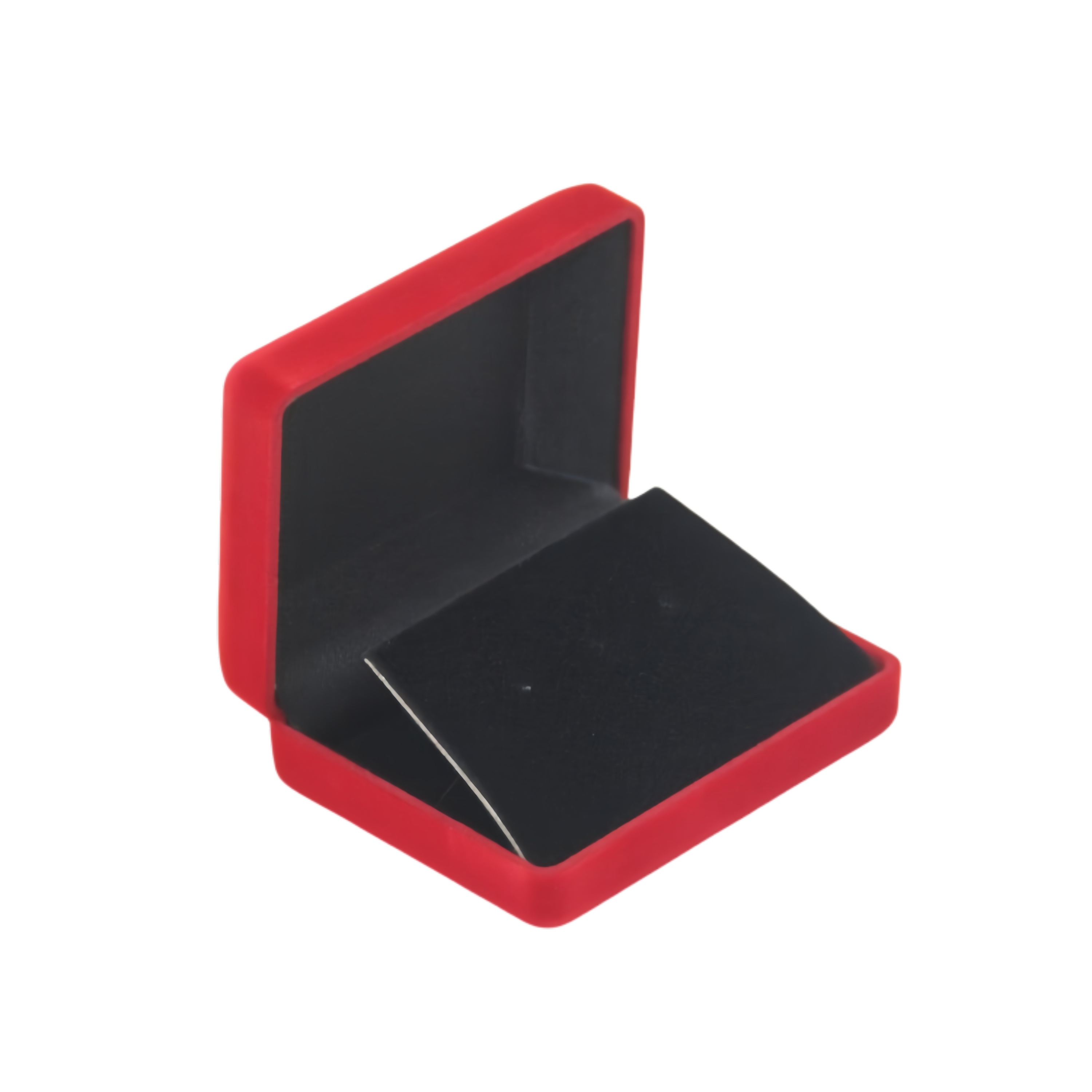 Multi - colored Flocked Suede Jewelry Packaging Storage Box with Double Badges