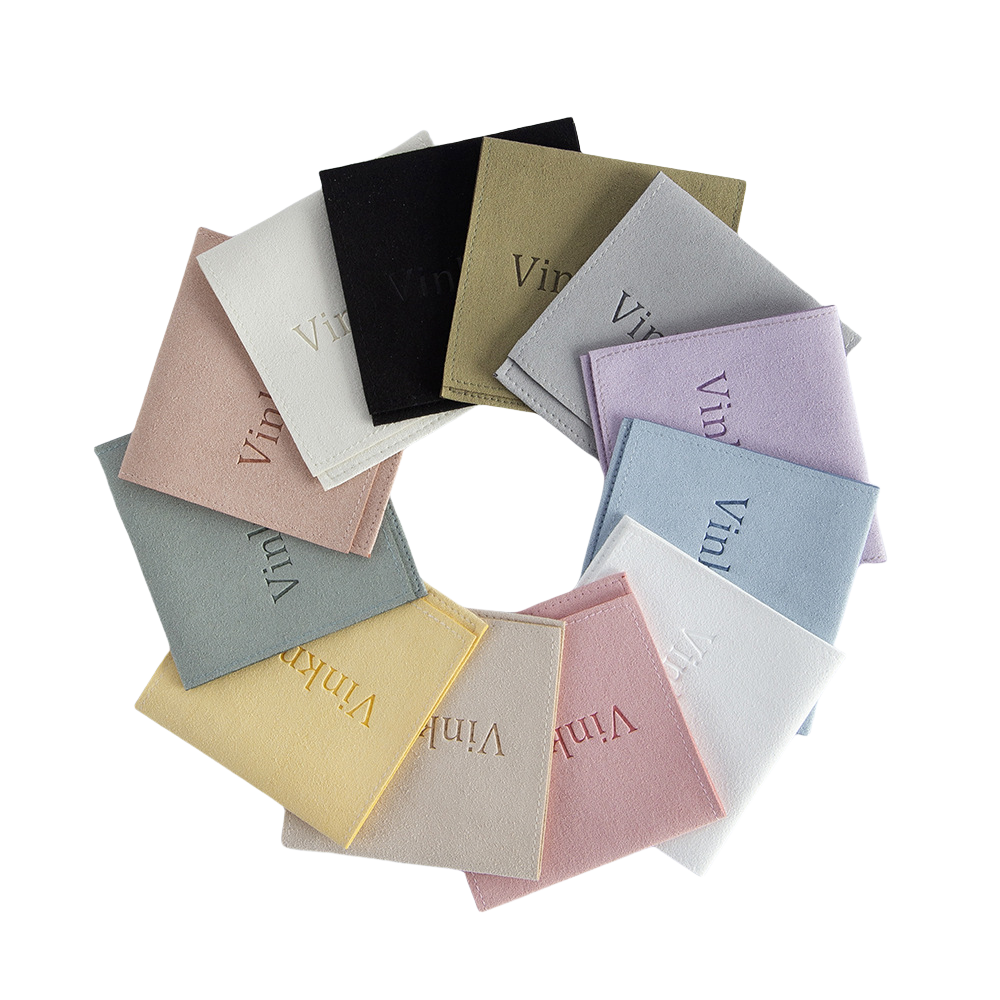 Flip-Top Velvet Pouch - Envelope Style Jewelry Gift Bag | Microfiber Drawstring Pouch for Necklaces & Earrings