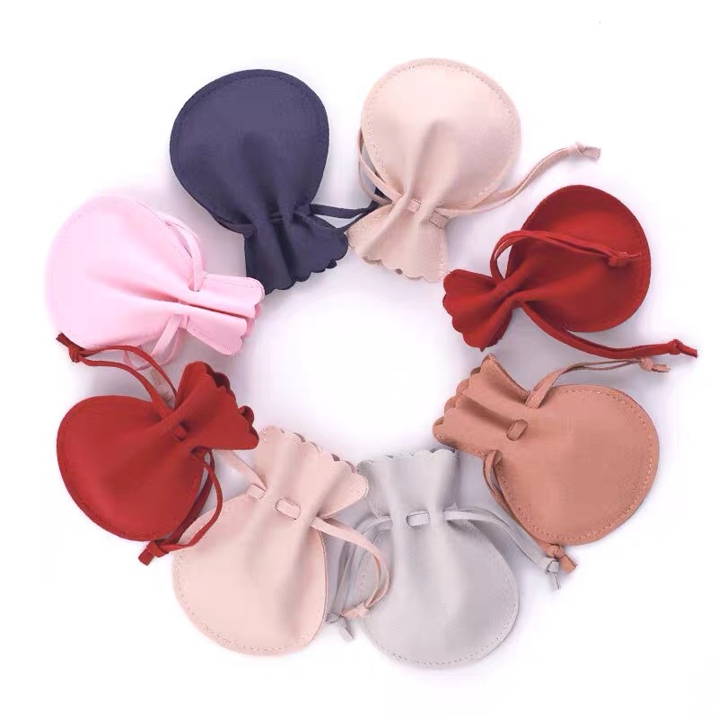 Gourd-Shaped Jewelry Pouch - Velvet & Microfiber Accessory Bag for Jewelry Storage